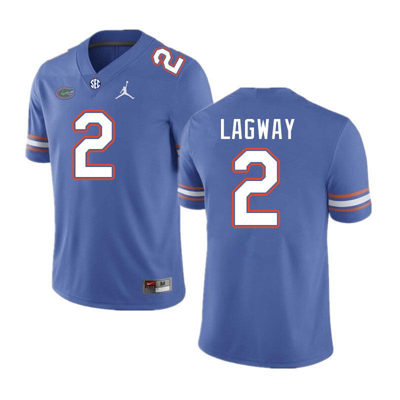 Men #2 DJ Lagway Florida Gators College Football Jerseys Stitched-Royal